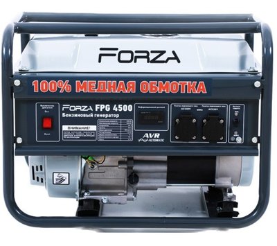 Бензиновый генератор FORZA FPG4500 2.8/3.0 кВт з ручным стартером DD0004096 фото