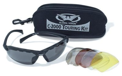 Окуляри захисні зі змінними лінзами Global Vision C-2000 Touring Kit (змінні лінзи) *** 1Ц2000 фото