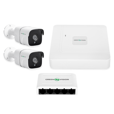 Комплект видеонаблюдения на 2 камеры GV-IP-K-W68/02 4MP (Lite) 20149 фото