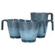 Набір чашок Gimex Mug Stone 4 Pieces 4 Person Dark Blue (6917120) DAS302013 фото 1