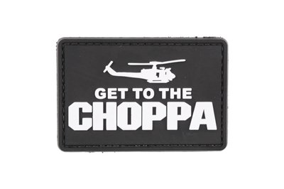 Get to the Choppa — Black — ПВХ патч 3D 102655 фото