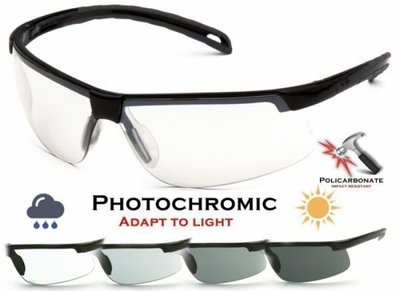 Очки защитные фотохромные Pyramex Ever-Lite Photochromic (clear), прозрачные фотохромные 2ЕВ24-10 фото