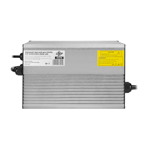 Зарядний пристрій для акумуляторів LiFePO4 3.2V (3.65V)-80A-256W-LED 20316 фото
