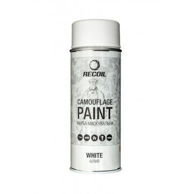 Фарба спрей маскувальна 400 мл - White (RecOil) 102497 фото
