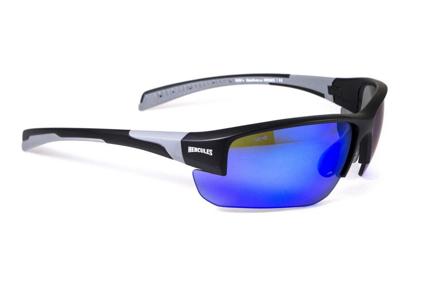 Захисні окуляри Global Vision Hercules-7 (G-Tech blue), дзеркальні сині GV-HER7-GTB фото