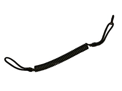 Шнур тренчик страхувальний кручений Петля-карабін паракорд чорний 986 SAG 986 фото