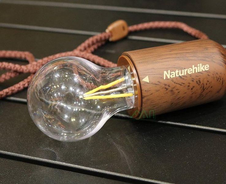 Фонарь кемпинговый Naturehike Bubble lamp 3A battery NH21ZM002 wood grain 1980 фото