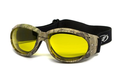 Очки защитные с уплотнителем Global Vision Eliminator Camo Forest (yellow), желтые в камуфлированной оправе 1933448855 фото