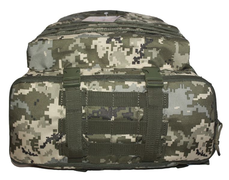 Тактичний військовий туристичний міцний рюкзак трансформер 40-60 літрів піксель 163/3 фото