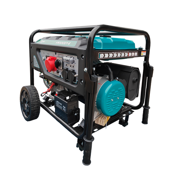 Генератор бензиновий INVO H9000DТ-G 7.2/7.7 кВт, трифазний, з електрозапуском DD0004620 фото