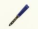 Підлітковий дитячий безпечний тренувальний Mini- балисонг ніж-метелик для трюків і флиппинга, синій, SAG А-964 фото 8