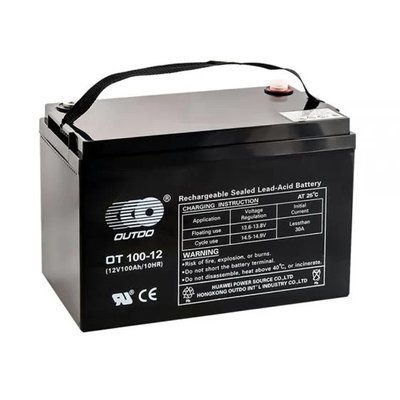 Акумуляторна батарея OUTDO AGM OT 100-12 12 V 100 Ah ( 333 x 173 x 222), Q1 23924 фото
