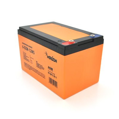 Тяговая аккумуляторная батарея AGM MERLION 6-DZM-12, 12V 12Ah M5 (151х98х101 мм) Orange Q3 14705 фото
