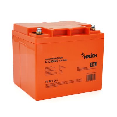 Акумуляторна батарея MERLION GL12400M6 12 V 40 Ah (198 x 165 x 170) Orange Q1/96 752 фото