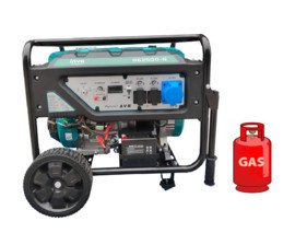 Генератор ГАЗ/бензиновий INVO H6250D-G 5.0/5.5 кВт з електрозапуском DD0004644 фото