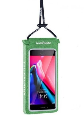 Гермочехол для смартфона Naturehike 3D IPX6 6 inch NH18F005-S Green 6927595729151 фото
