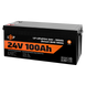 Акумулятор LP LiFePO4 24V (25,6V) - 100 Ah (2560Wh) (Smart BMS 100А) з BT пластик для ДБЖ 20200 фото 3