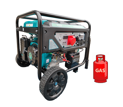 ГАЗ/Бензиновый генератор INVO H9000DТ-G 7.2/7.7 кВт 220/380В с електро стартером DD0004648 фото