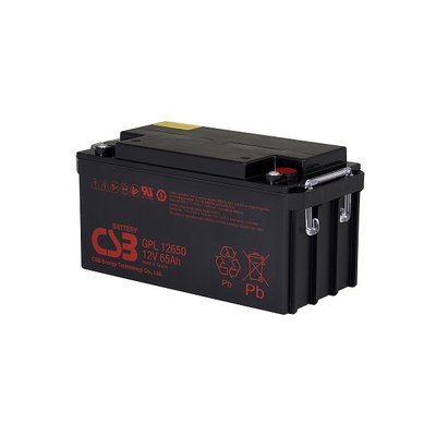 Акумуляторна батарея CSB GPL12650, 12 V 65 Ah (350х166х174мм), Q1 24639 фото