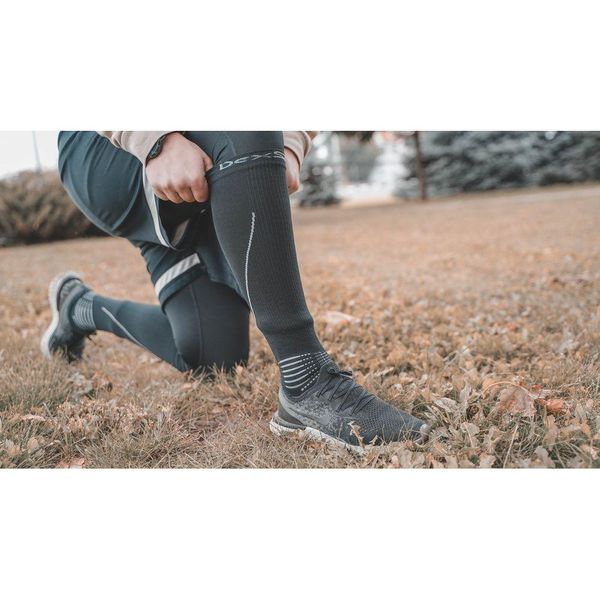 Шкарпетки водонепроникні Dexshell Compression Mudder, р-р S, сірі DS635GRYS фото
