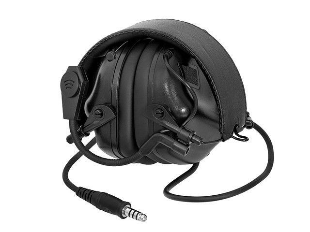 M32 радифіковані активні навушники для захисту слуху - чорні [EARMOR] 100505 фото