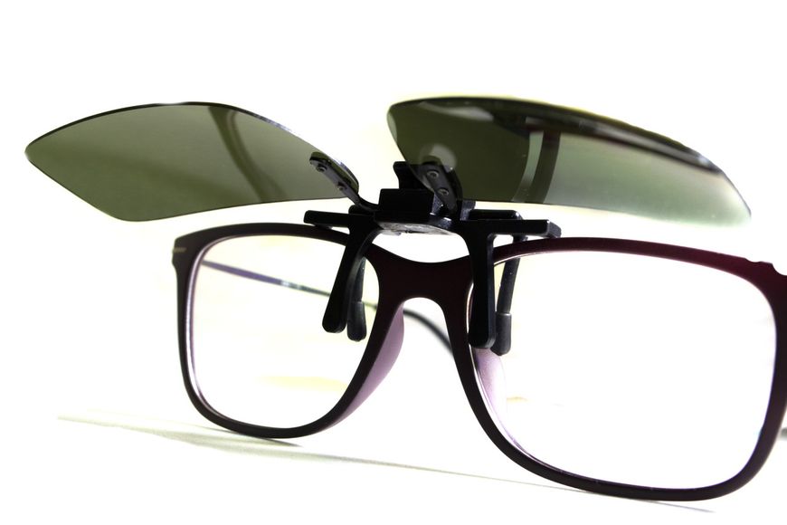 Полярізаційна накладка на окуляри (чорно-зелена) 0ПОЛН-Б21П фото