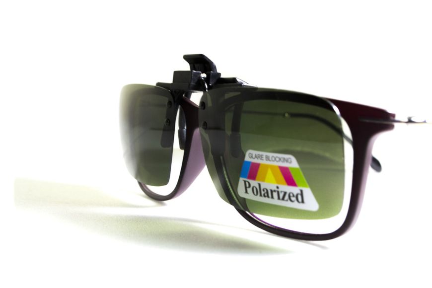 Полярізаційна накладка на окуляри (чорно-зелена) 0ПОЛН-Б21П фото