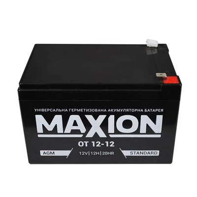 Акумуляторна батарея MAXION AGM OT 12-12 12 V 12 Ah ( 151 х 98 х 100), Q4 27829 фото