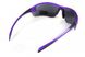 Окуляри захисні Global Vision Hercules-7 Purple (silver mirror) дзеркальні чорні у фіолетовій оправі 1ГЕР7-Ф70 фото 3