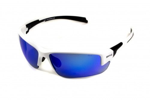 Очки защитные открытые Global Vision Hercules-7 White (G-Tech™ blue) синие зеркальные 1ГЕР7-Б90 фото