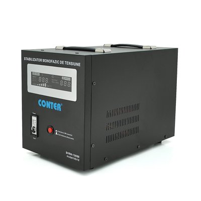 Стабилизатор напряжения релейный Conter SVRH-10000VA/7000W однофазный, напольного монтажа, LED дисплей, 29389 фото