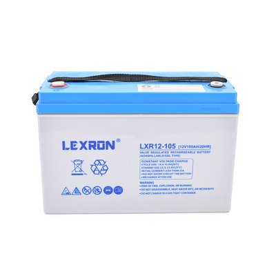 Акумуляторна батарея Lexron LXR12-105 GEL 12 V 105AH DEEP CYCLE (330 x 171 x219) 30 kg 28914 фото