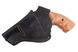 Кобура Револьвер 3 поясная скрытого внутрибрючного ношения формованная с клипсой кожа чёрная SAG 23201 фото 3
