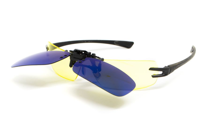 Полярізаційна накладка на окуляри (дзеркальна синя) BS-NAKL-GTB2 фото
