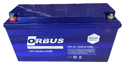 Аккумуляторная батарея ORBUS CG12150 GEL 12 V 150 Ah (485 x 172 x 240) Black 47kg Q1/34 28637 фото