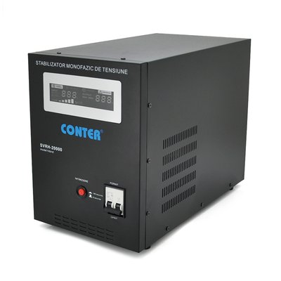 Стабилизатор напряжения релейный Conter SVRH-20000VA/14000W однофазный, напольного монтажа, LED дисплей, 29391 фото