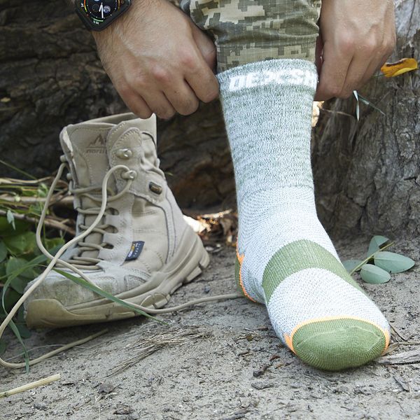 Шкарпетки водонепроникні Dexshell Terrian Walking Ankle, p-p L, зелені DS848HPGL фото