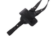 Кобура ПМ оперативная поясная двухсторонняя формованная с чехлом подсумком для магазина кожаная чёрная SAG 11401 фото 4