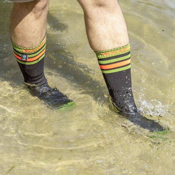 Шкарпетки водонепроникні Dexshell Ultra Dri Sports, р-р М, з помаранчевою смугою DS625W-BOM фото