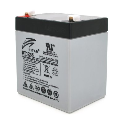 Аккумуляторная батарея AGM RITAR RT1245, Gray Case, 12V 4.5Ah ( 90 х 70 х 101 (107) ) Q10 2972 фото