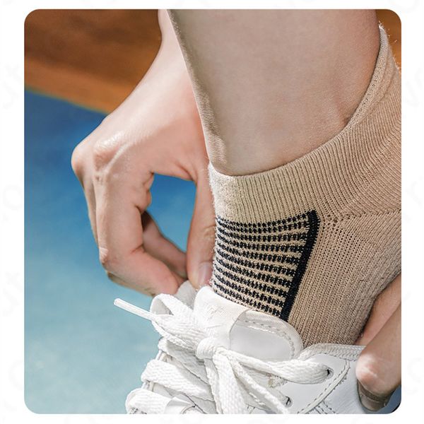 Шкарпетки низькі Naturehike NH21FS014, 2 пари (бежеві, чорні), розмір L 6927595773161 фото