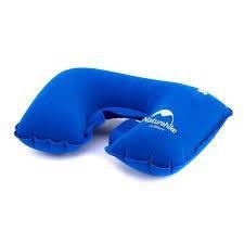 Надувна подушка Naturehike Inflatable Travel Neck Pillow NH15A003-L Blue 6927595718438 фото