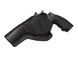 Кобура для Револьвера 4" поясная скрытого внутрибрючного ношения с клипсой не формованная кожаная чёрная SAG 24202 фото 3