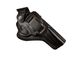 Кобура для Револьвер 4 оперативна поясна скритого внутрішньобрючного носіння формована зі скобою шкіра чорна 24351 фото 5