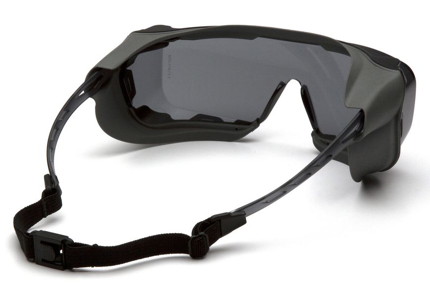 Очки защитные с уплотнителем Pyramex Cappture-Plus (gray) H2MAX Anti-Fog, серые 2КЕПЧА-П20 фото