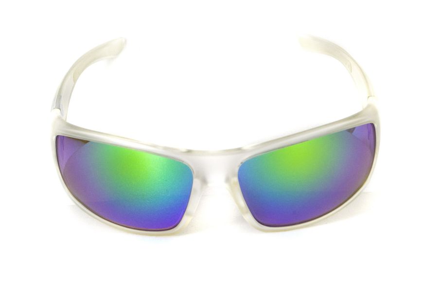 Очки защитные открытые Swag Chill'n (G-Tech™ green) зеркальные сине-зеленые 4ЧИЛЛ-94 фото