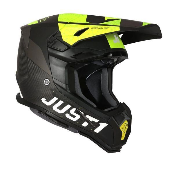 Мотошлем Just1 J22 Adrenaline Fluo Yellow Carbon Matt 3009417773 фото