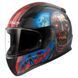 Мотошолом LS2 FF353 Rapid 2 Zombie Black Red 2536292307 фото