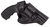 Кобура для Револьвера 3" поясная на пояс формованная кожаная черная SAG 23101 фото