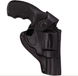 Кобура для Револьвера 3" поясная на пояс формованная кожаная черная SAG 23101 фото 2